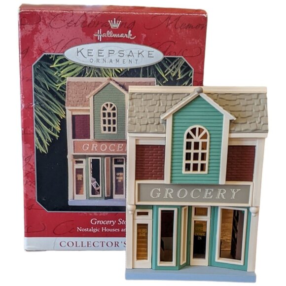 Hallmark Christmas Ornament Keepsake Grocery Store Nostalgic Houses Shop 1998 - Picture 1 of 6